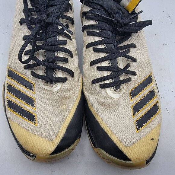 Adidas Icon 4 Roberto Clemente Turf Trainer Mens 11.5 White Yellow Shoes - Picture 10 of 12